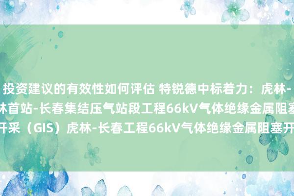 投资建议的有效性如何评估 特锐德中标着力：虎林-长春自然气管谈工程虎林首站-长春集结压气站段工程66kV气体绝缘金属阻塞开关开采（GIS）虎林-长春工程66kV气体绝缘金属阻塞开关 开采（GIS）中标着力公示