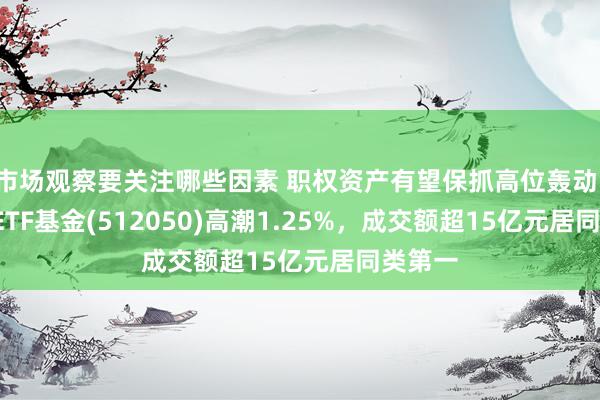 市场观察要关注哪些因素 职权资产有望保抓高位轰动，A500ETF基金(512050)高潮1.25%，成交额超15亿元居同类第一